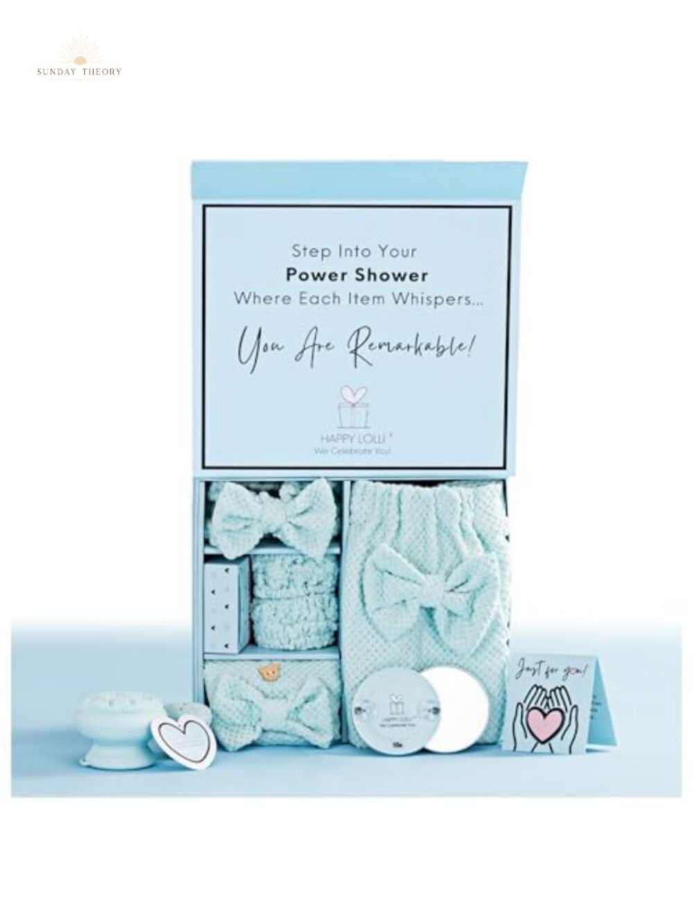 Luxury Shower Gift Set for Women - 8Pc Spa Beauty Kit - Body & Hair Towel